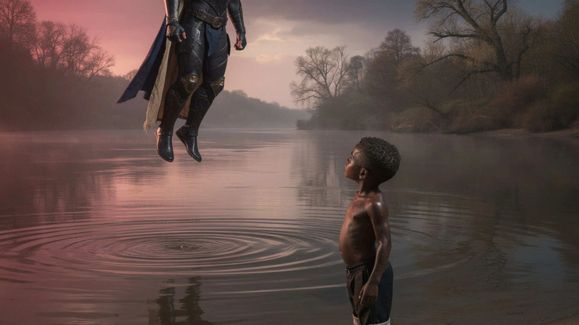 Section still: The river