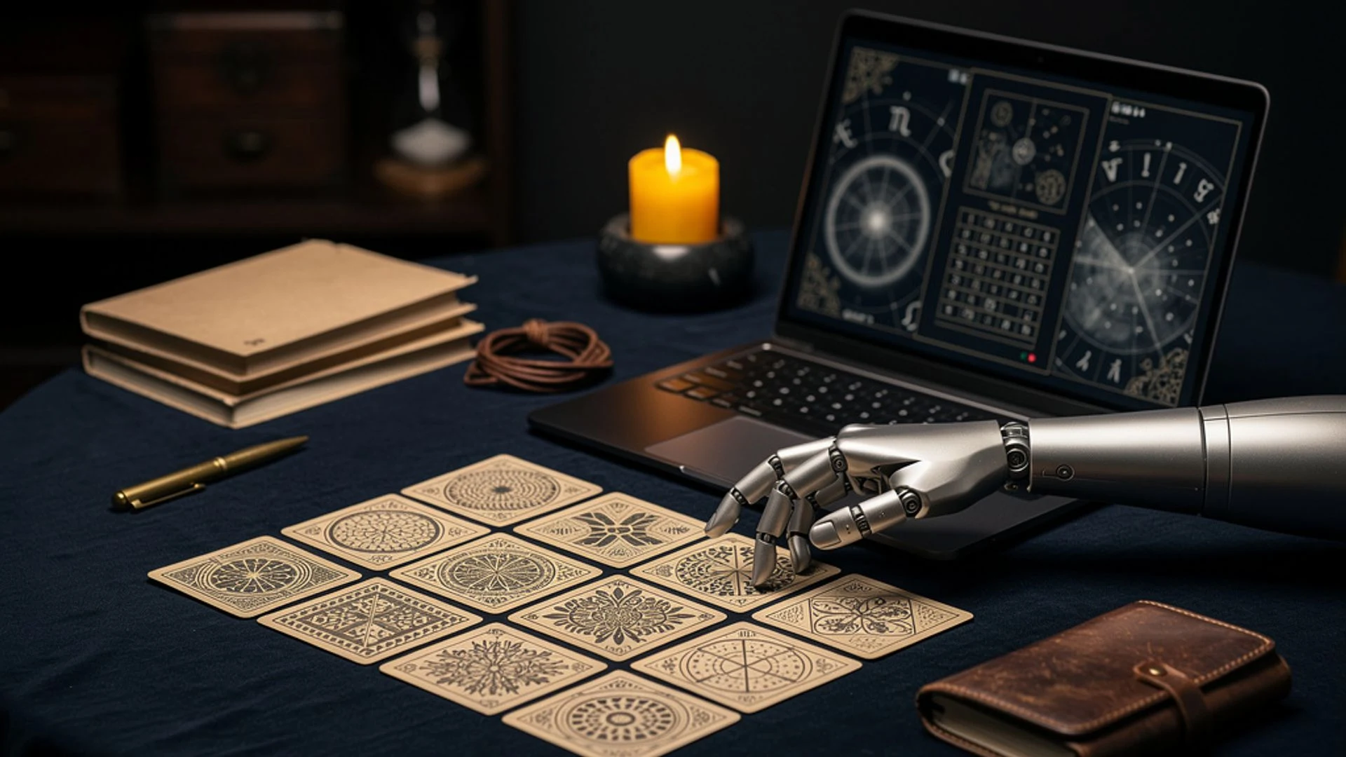 Section still: What generic AI does in a divination context